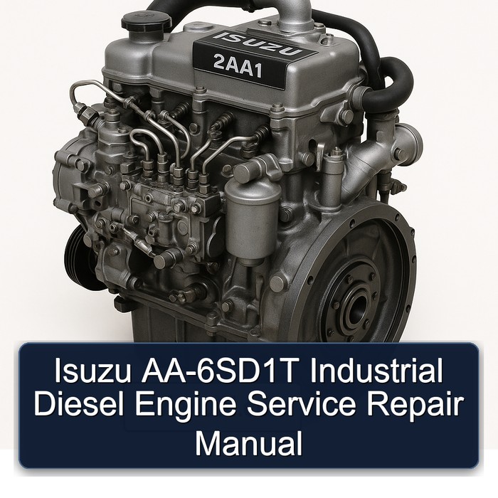 Manual de Servicio y Reparación del Motor Diesel Industrial Isuzu AA-6SD1T