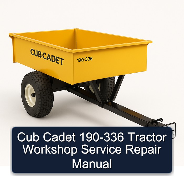 Cub Cadet 190-336 Tractor Workshop Service Repair Manual PDF Download