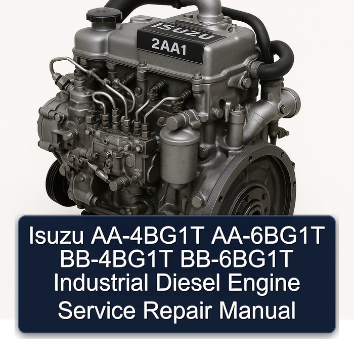 Manual de Servicio y Reparación de Motores Diésel Industriales Isuzu AA-4BG1T, AA-6BG1T, BB-4BG1T, BB-6BG1T