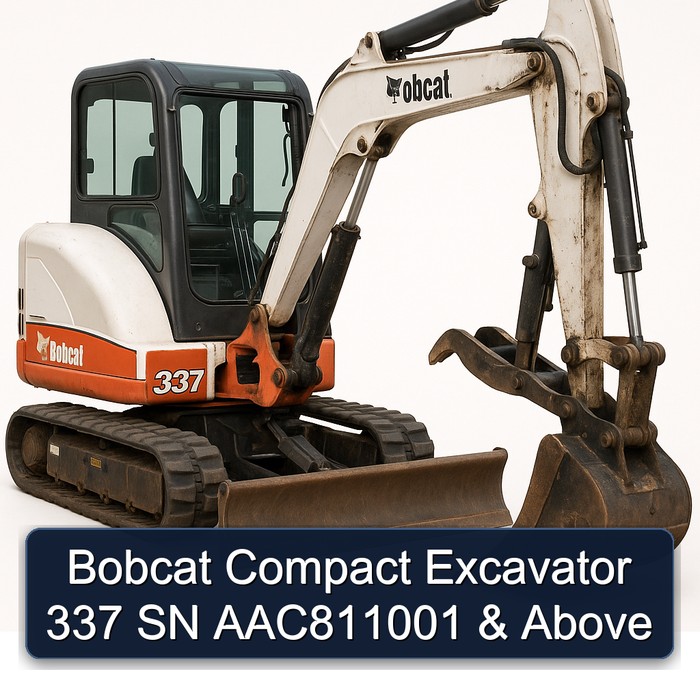 Bobcat Compact Excavator 337 SN AAC811001 & Above