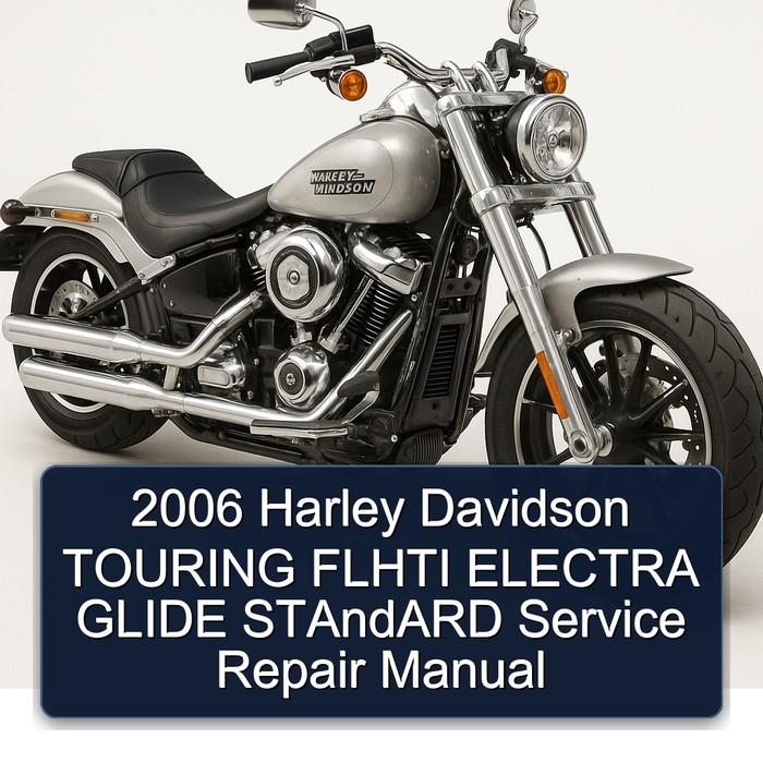 2006 Harley Davidson TOURING FLHTI ELECTRA GLIDE STAndARD Manual de servicio y reparación