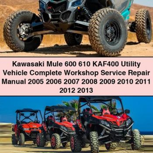 Manual de Reparación y Servicio Completo Kawasaki Mule 600/610 KAF400 (2005-2013) PDF