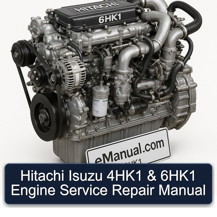 Hitachi Isuzu 4HK1 & 6HK1 Engine Manual de servicio y reparación