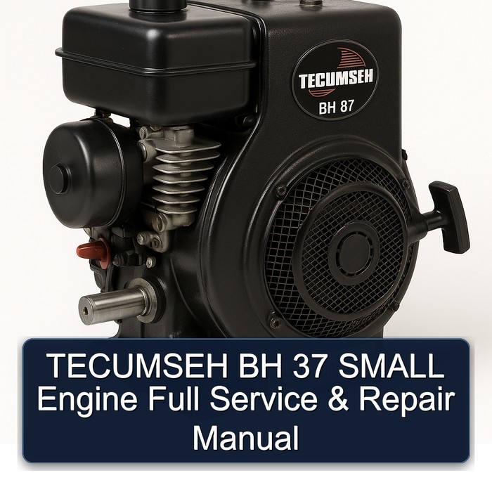 Manual de Servicio y Reparación Completo para Motor TECUMSEH BH 37 SMALL