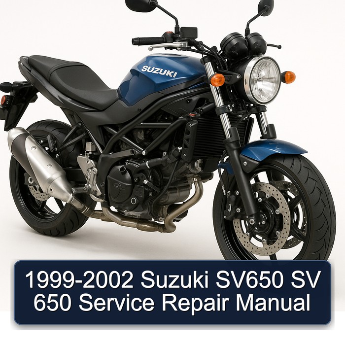 1999-2002 Suzuki SV650 SV 650 Manual de servicio y reparación