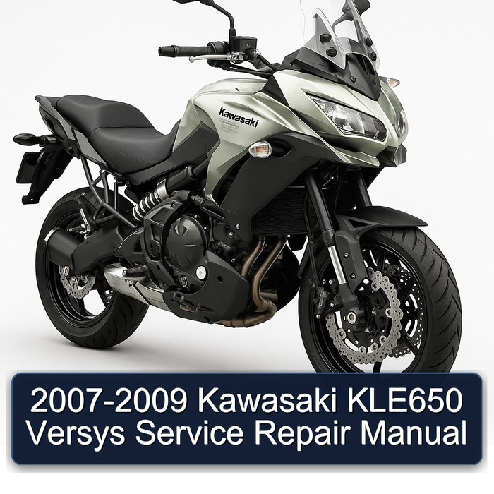 2007-2009 Kawasaki KLE650 Versys Manual de servicio y reparación