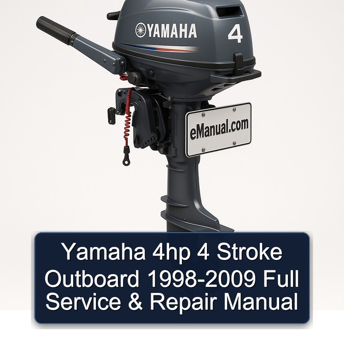 Yamaha 4hp 4 Stroke Outboard 1998-2009 Full Service & Repair Manual
