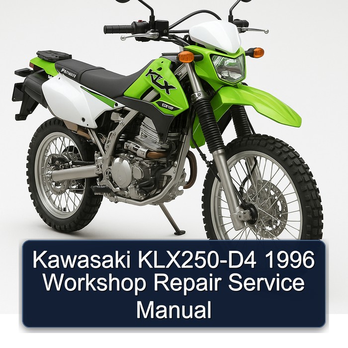 Kawasaki KLX250-D4 1996 Workshop Repair Service Manual