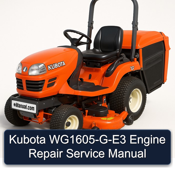 Kubota WG1605-G-E3 Engine Repair Service Manual