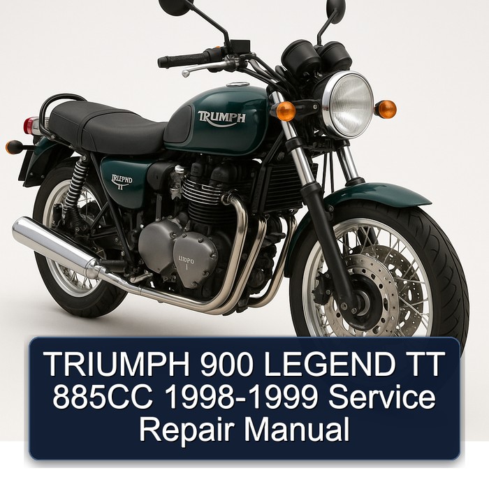 TRIUMPH 900 LEGEND TT 885CC 1998-1999 Manual de servicio y reparación