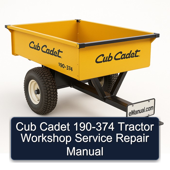 Cub Cadet 190-374 Tractor Workshop Service Repair Manual PDF Download