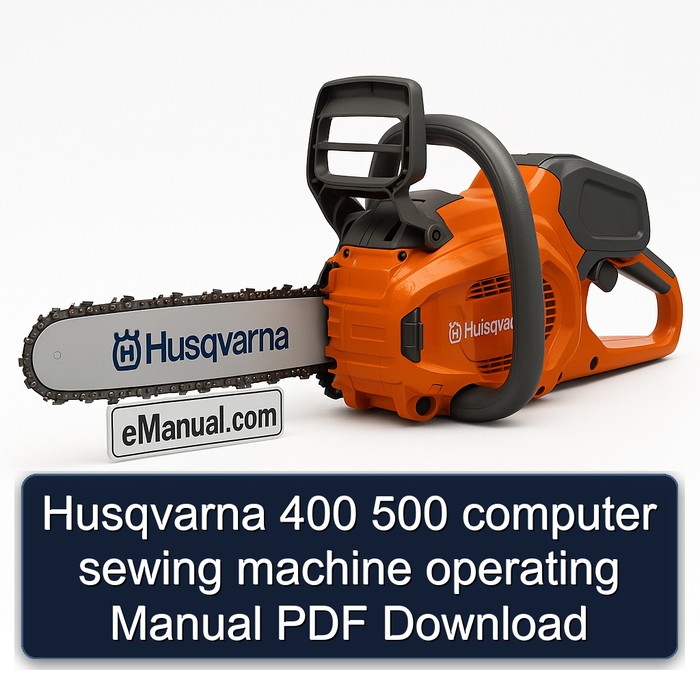 Husqvarna 400 500 computer sewing machine operating Manual PDF Download