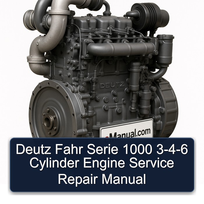 Deutz Fahr Serie 1000 3-4-6 Cylinder Engine Service Repair Manual 
