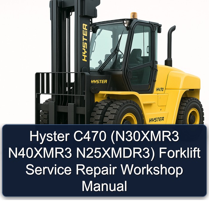 Manual de Servicio y Reparación de la Carretilla Elevadora Hyster C470 (N30XMR3 N40XMR3 N25XMDR3)