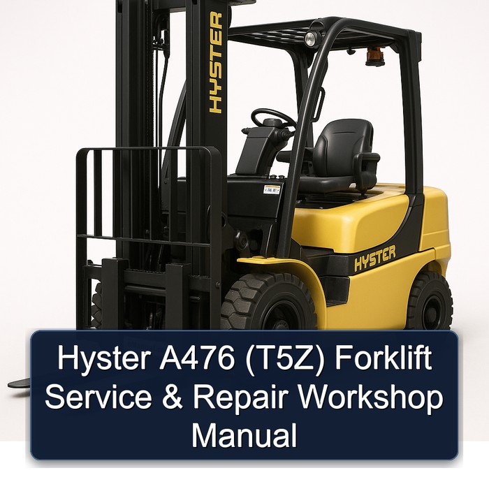 Manual de Servicio y Reparación de la Carretilla Elevadora Hyster A476 (T5Z)
