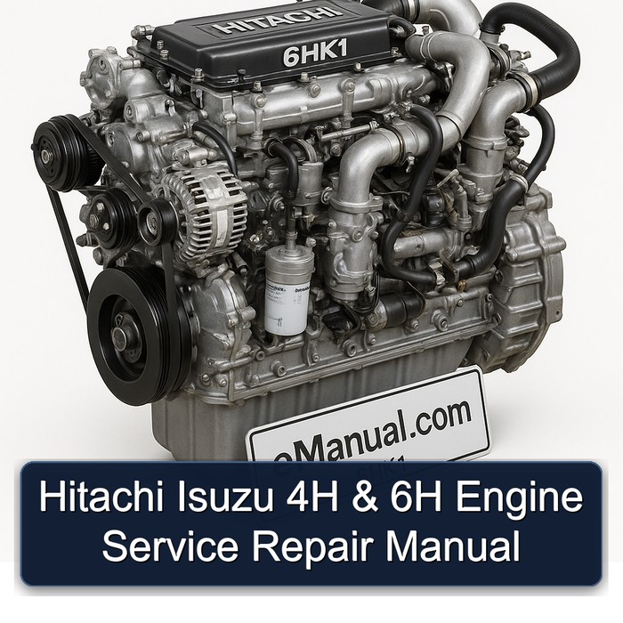 Hitachi Isuzu 4H & 6H Engine Manual de servicio y reparación