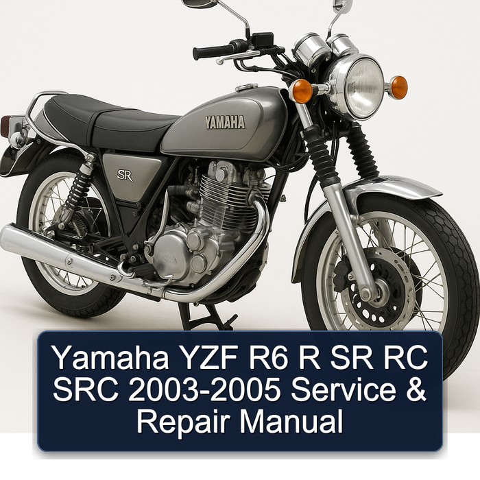 Yamaha YZF R6 R SR RC SRC 2003-2005 Service & Repair Manual