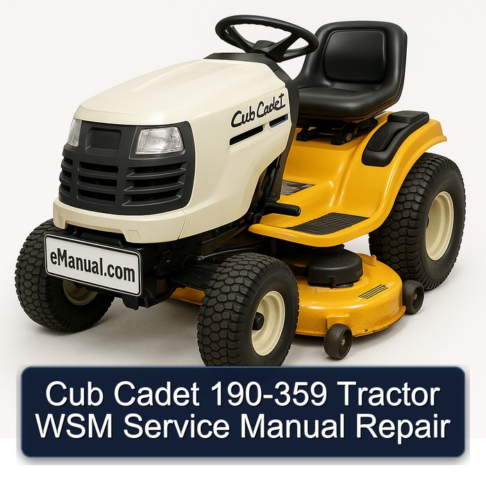 Cub Cadet 190-359 Tractor Workshop Service Repair Manual PDF Download