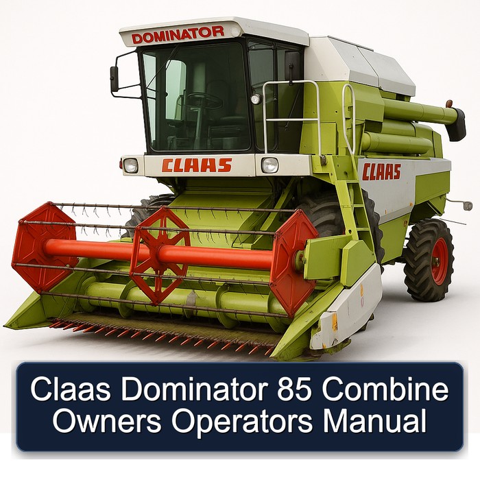 Claas Dominator 85 Combine Owners Operators Manual