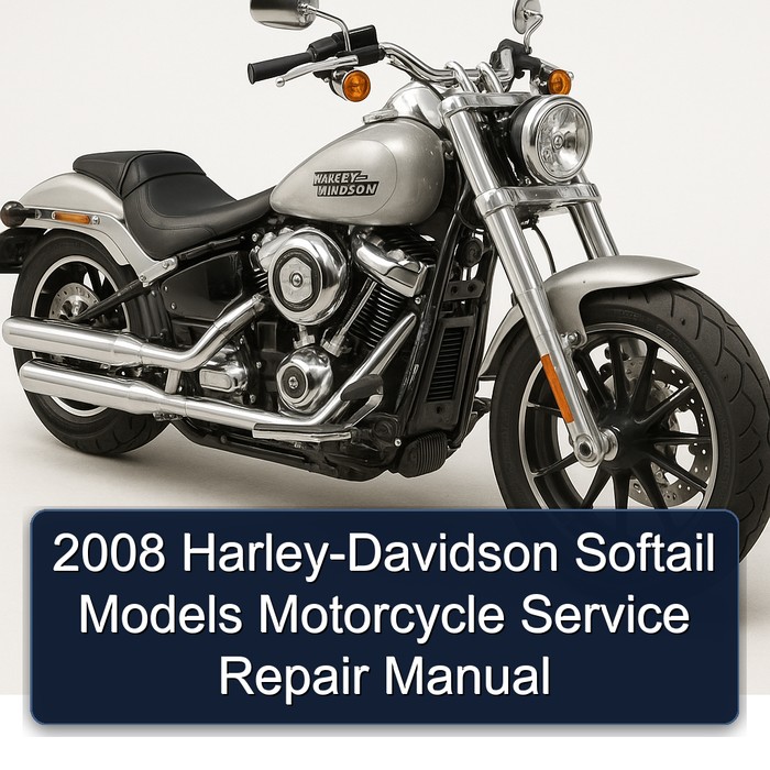 2008 Harley-Davidson Softail Models (FLST FLSTC FLSTF FLSTN FLSTSB FXCW FXCWC FXSTB FXSTC FXST) Motorcycle Manual de servicio y reparación + Electrical Diagnostic