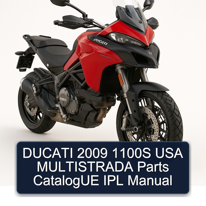 DUCATI 2009 1100S USA MULTISTRADA Parts CatalogUE IPL Manual