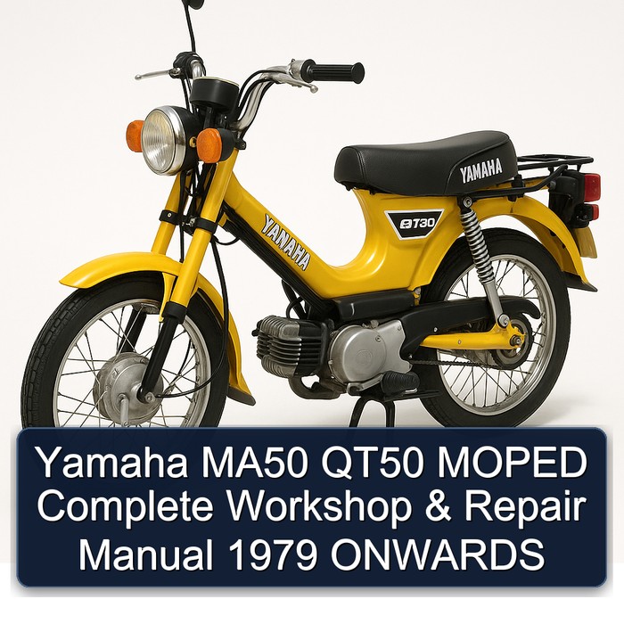 Yamaha MA50 QT50 MOPED Complete Workshop & Repair Manual 1979 ONWARDS