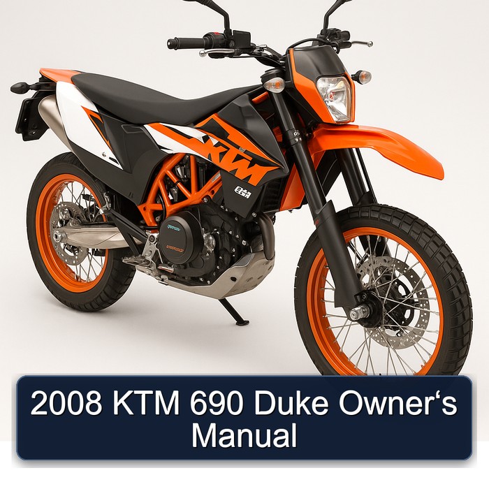2008 KTM 690 Duke Owner‘s Manual