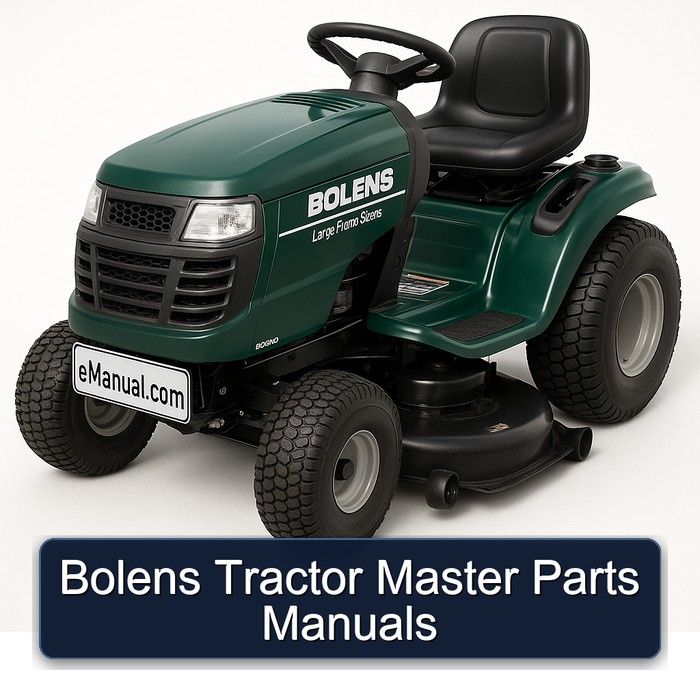 Manuales de Partes para Tractores Bolens Master