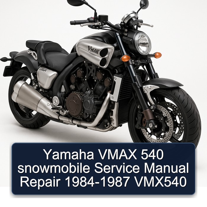 Yamaha VMAX 540 snowmobile Service Manual Repair 1984-1987 VMX540