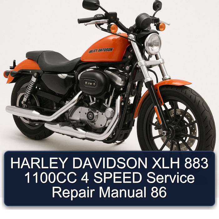HARLEY DAVIDSON XLH 883 1100CC 4 SPEED Manual de servicio y reparación 86