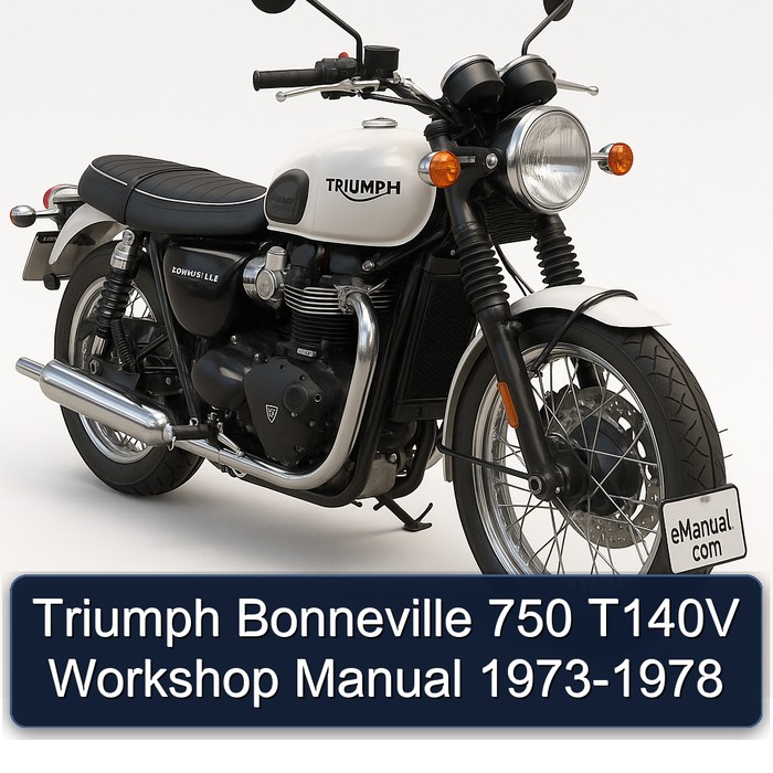 Triumph Bonneville 750 T140V Workshop Manual 1973-1978