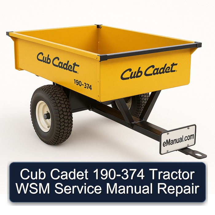 Cub Cadet 190-374 Tractor Workshop Service Repair Manual PDF Download