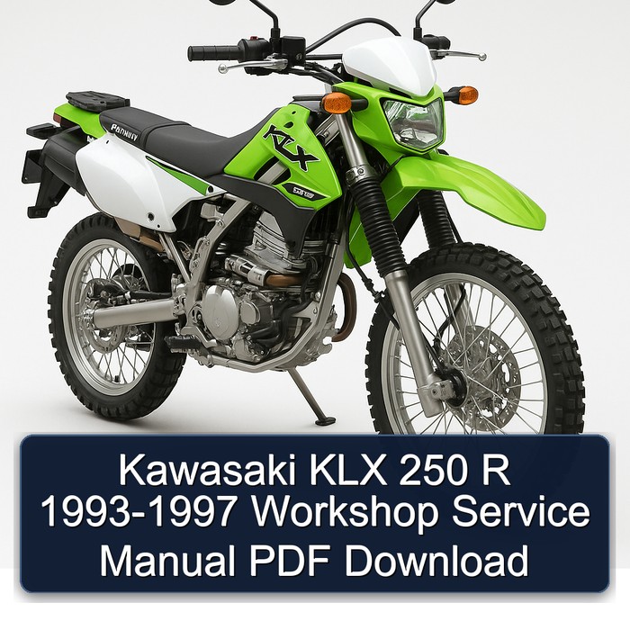 Kawasaki KLX 250 R 1993-1997 Workshop Service Manual PDF Download