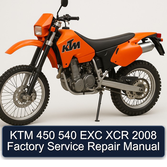 KTM 450 540 EXC XCR 2008 Factory Manual de servicio y reparación