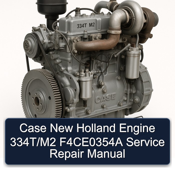 Case New Holland Engine 334T/M2 F4CE0354A Manual de servicio y reparación