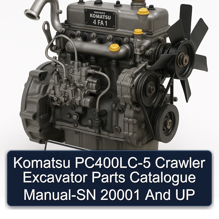 Catálogo de Partes y Manual del Excavador de Orugas Komatsu PC400LC-5 - Números de Serie 20001 y Superiores