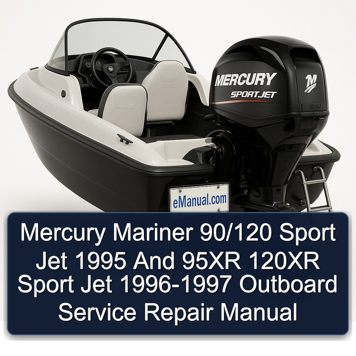 Mercury Mariner 90/120 Sport Jet 1995 And 95XR 120XR Sport Jet 1996-1997 Outboard Manual de servicio y reparación