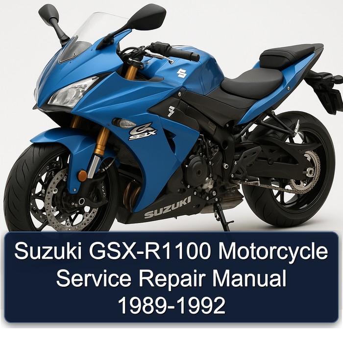 Suzuki GSX-R1100 Motorcycle Manual de servicio y reparación 1989-1992