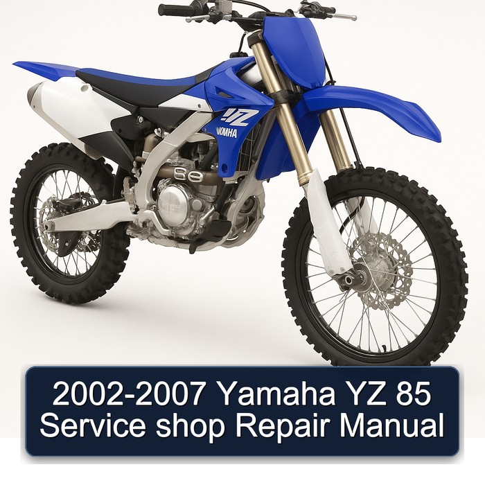 2002-2007 Yamaha YZ 85 Service shop Repair Manual