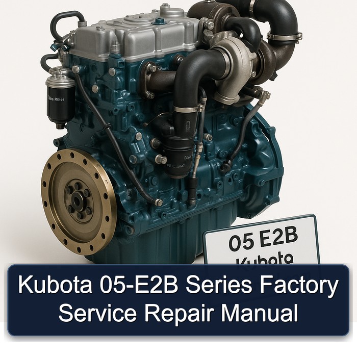 Kubota 05-E2B Series Factory Manual de servicio y reparación