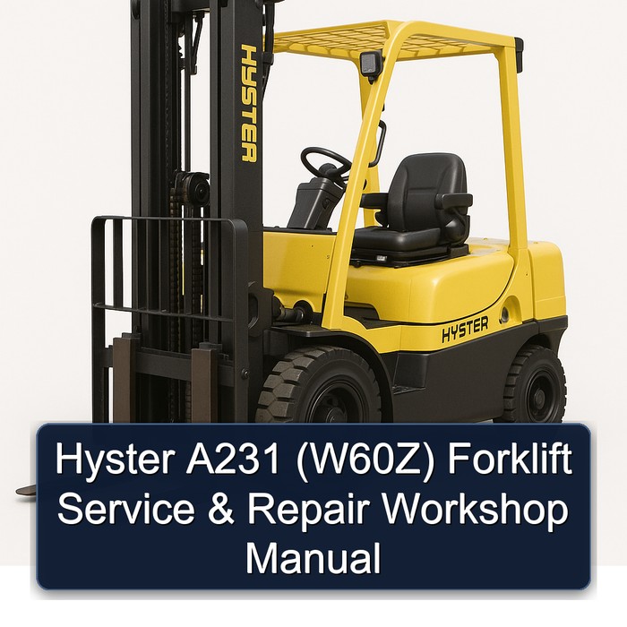 Manual de Servicio y Reparación de la Carretilla Elevadora Hyster A231 (W60Z)