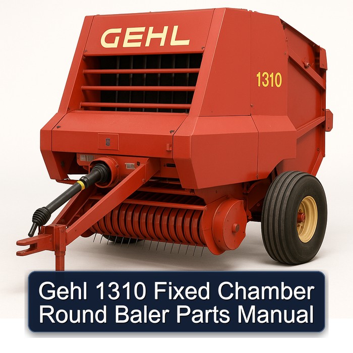 Gehl 1310 Fixed Chamber Round Baler Parts Manual 
