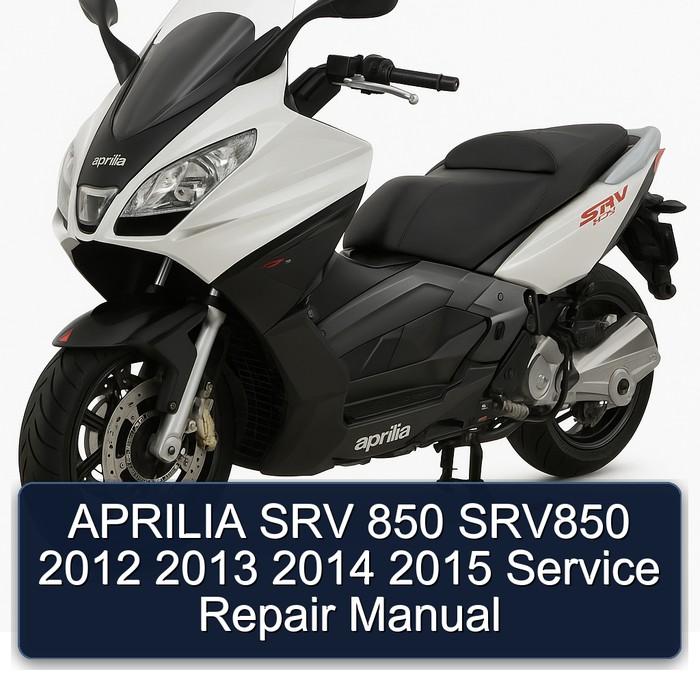 APRILIA SRV 850 SRV850 2012 2013 2014 2015 Manual de servicio y reparación