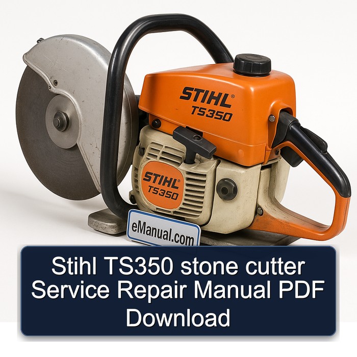 Stihl TS350 stone cutter Manual de servicio y reparación PDF Download
