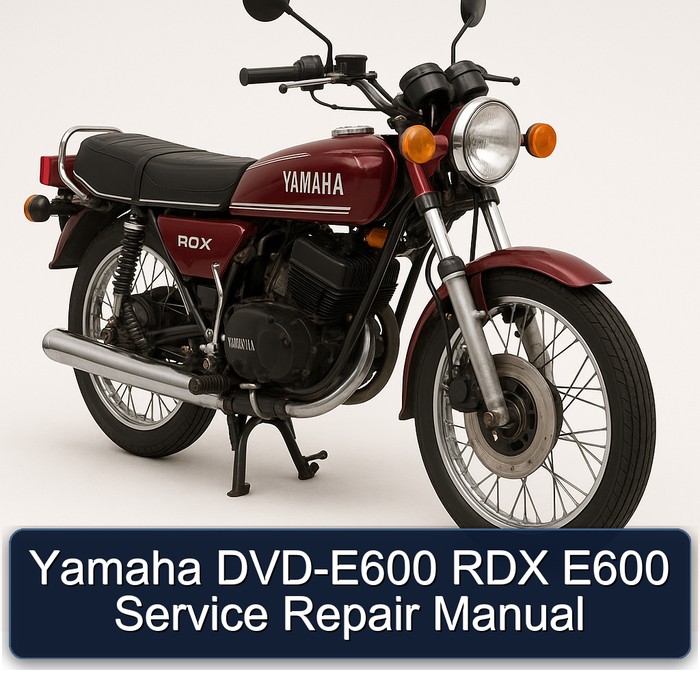 Yamaha DVD-E600 RDX E600 Service Repair Manual