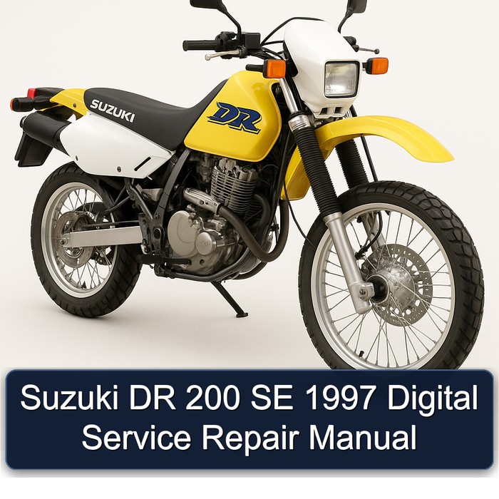 Suzuki DR 200 SE 1997 Digital Manual de servicio y reparación