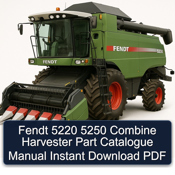 Fendt 5220 5250 Combine Harvester Part Catalogue Manual Instant Download PDF