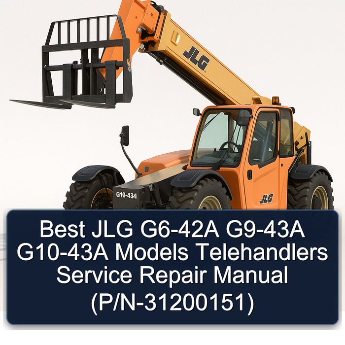 Best JLG G6-42A G9-43A G10-43A Models Telehandlers Manual de servicio y reparación (P/N-31200151)