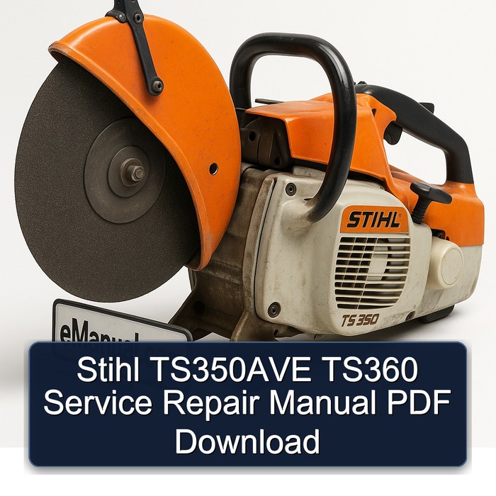 Stihl TS350AVE TS360 Manual de servicio y reparación PDF Download