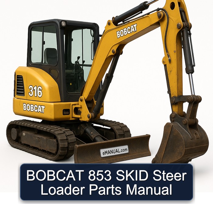 BOBCAT 853 SKID Steer Loader Parts Manual